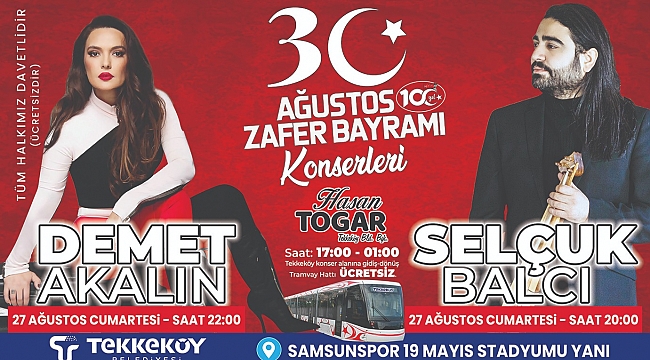 Konserler için tramvay ücretsiz
