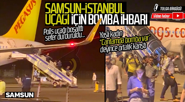 Samsun-İstanbul uçağında bomba ihbarı