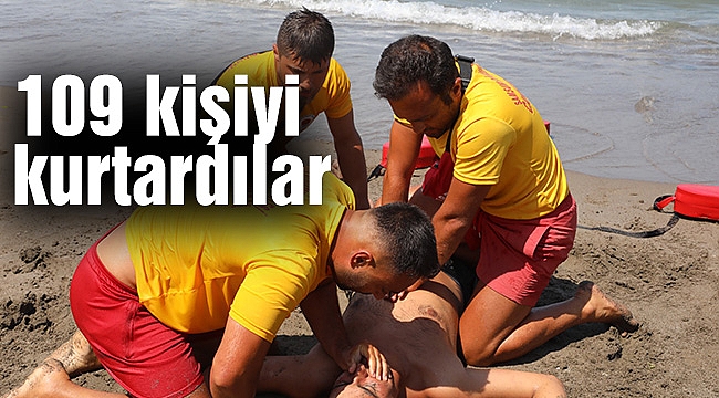 109 kişiyi kurtardılar