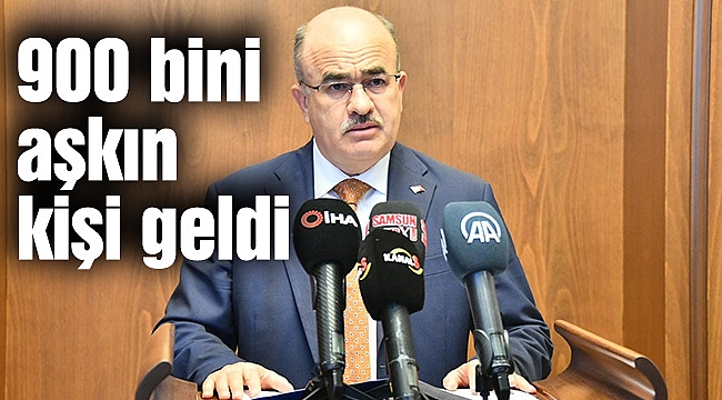 900 bin aşkın kişi geldi