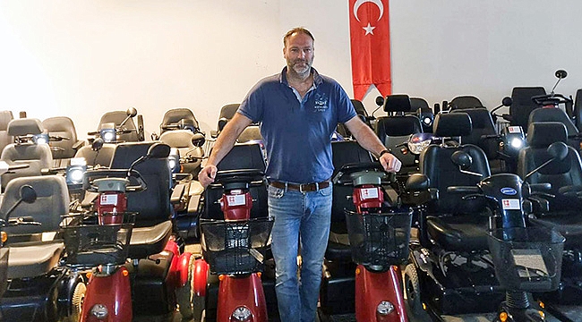 Akülü engelli araçları yola çıktı