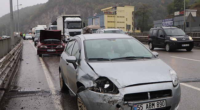 Kaygan yollar kaza nedeni