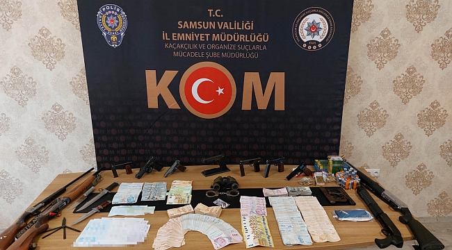 Samsun’da suç örgütüne operasyon: 15 gözaltı