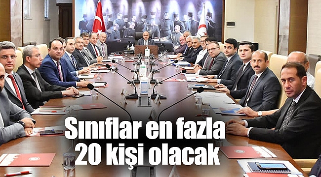 Sınıflar en fazla 20 kişi olacak