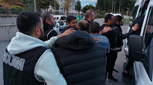 Suç örgütüne 7 tutuklama