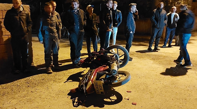 Bafra’da motosiklet kazası