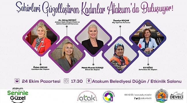 Şehirleri güzelleştiren kadınlar Atakum’da 