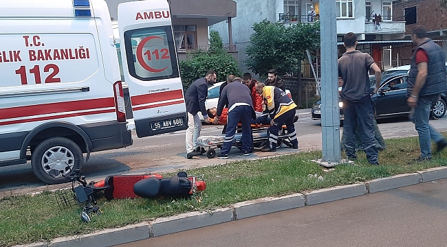 Ters yöne girince kaza yaptı