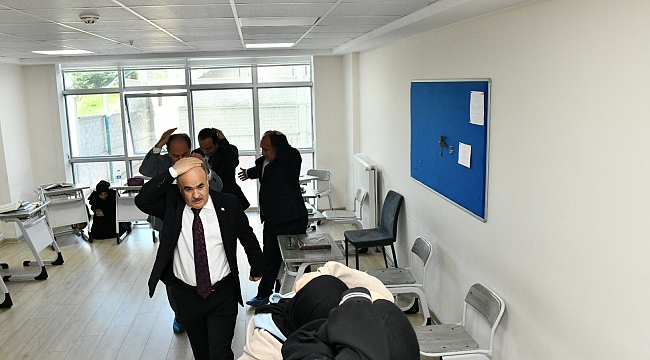 17 ilçede deprem tatbikatı