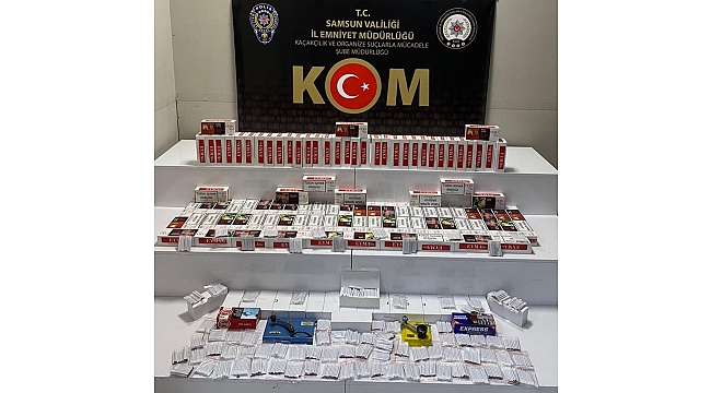 Canik’te kaçak baskını!