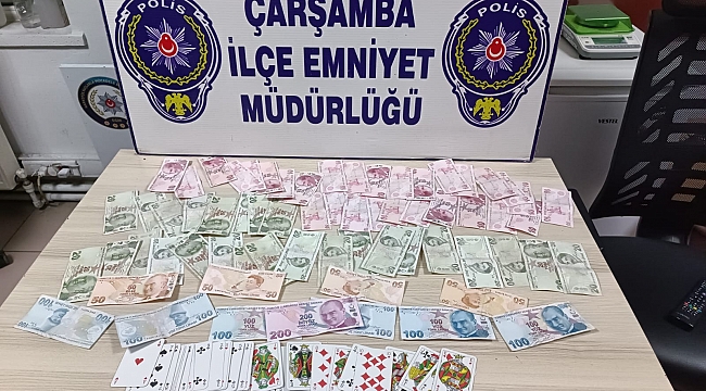 Çarşamba’da kumar baskın