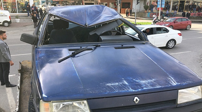 Otomobil takla attı