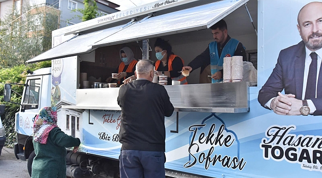 Tekkeköy’de pazarcıya sıcak çorba