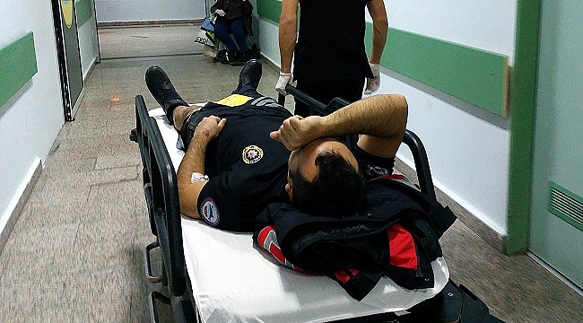 Yunus polisleri kaza yaptı