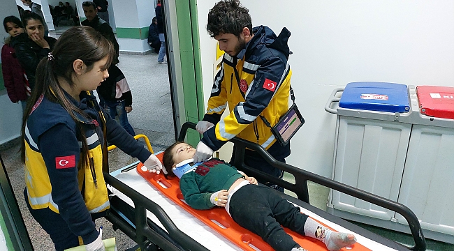 Anne ve oğlu hastanelik oldu