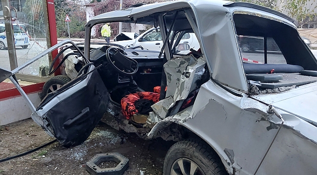 Bafra’da feci kaza!