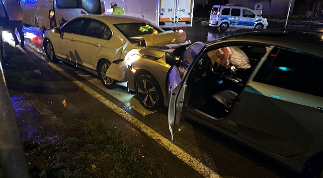 Çarşamba’da zincirleme kaza