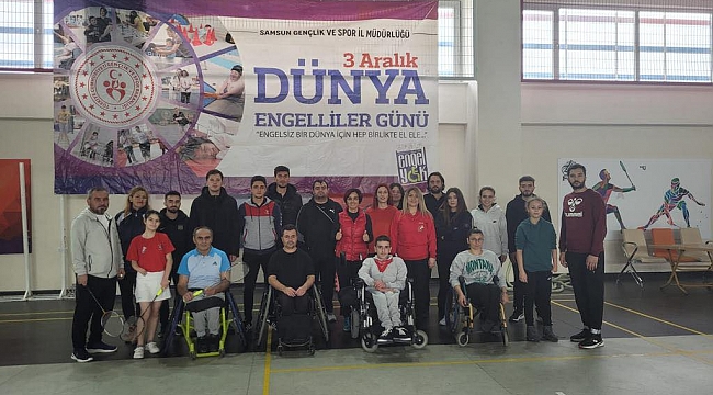 Engelliler haftasında  badminton heyecanı
