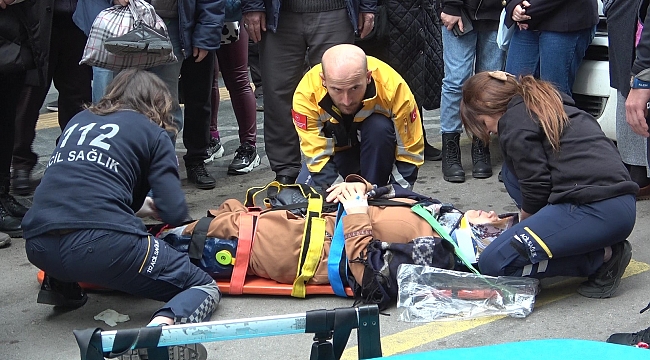 Yayaya çarptı kaçtı