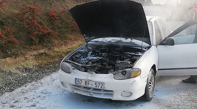 Hareket halindeyken yandı