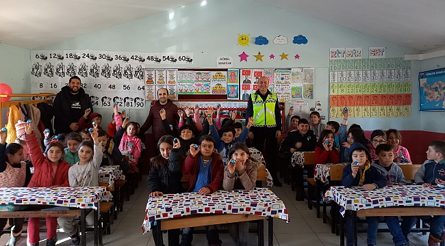 Havza'da öğrencilere trafik eğitim