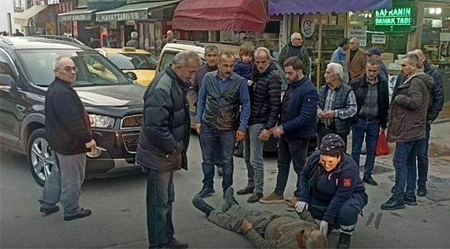 Yayaya çarptı