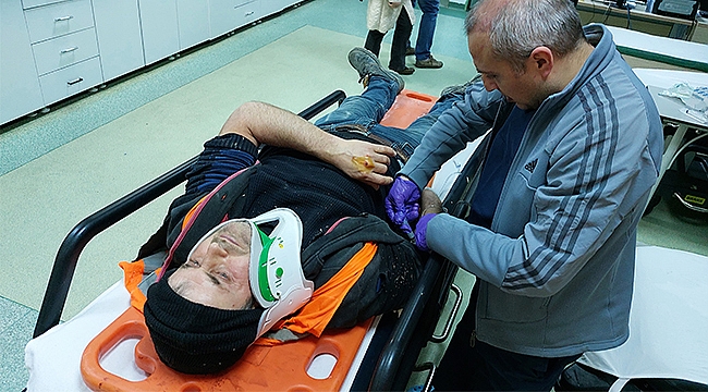 İnşaattan düşen işçi ölümden döndü