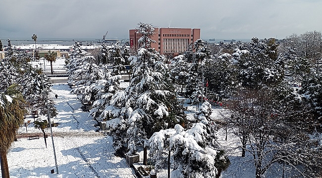 Samsun'a kar geliyor