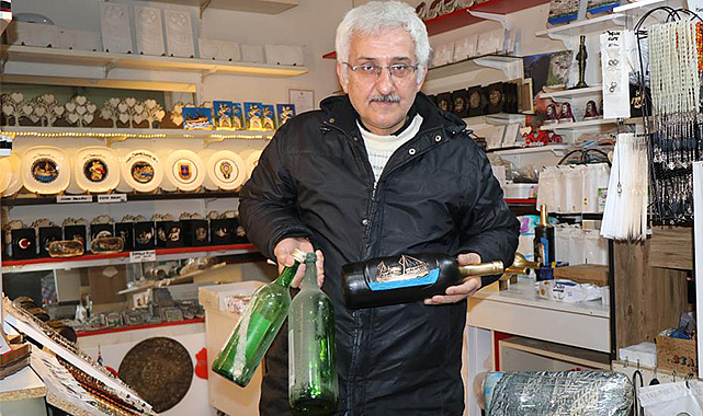 1 TL'ye aldığı atık şişeleri Avrupa'ya 50 euroya satıyor