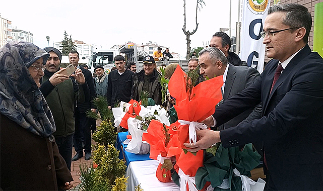 30 bin fidan dağıtıldı