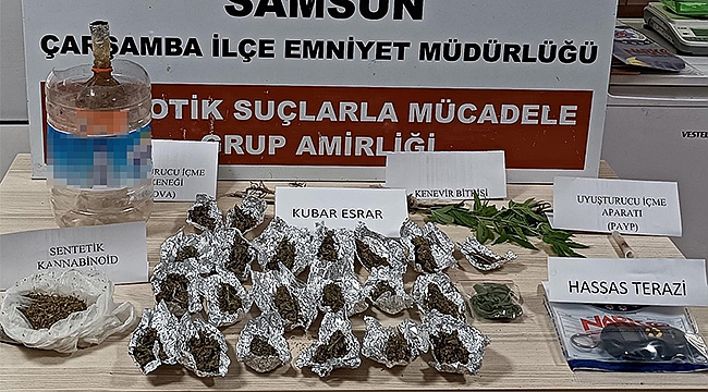 Çarşamba’da eş zamanlı uyuşturucu operasyonu