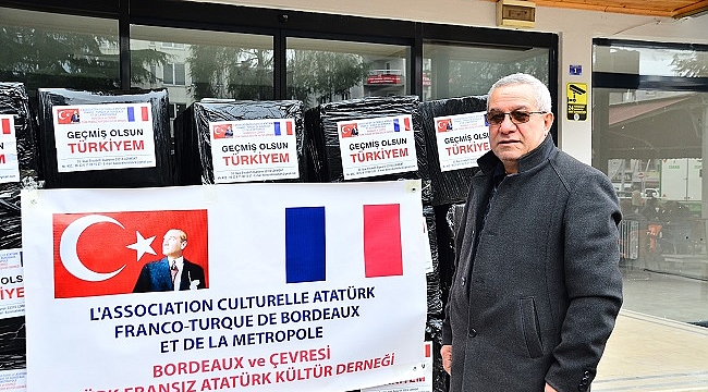 Gurbetçi depremzedelere yardım gönderdi