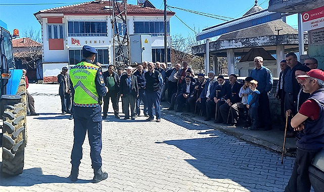 Jandarmadan traktör sürücülerine eğitim