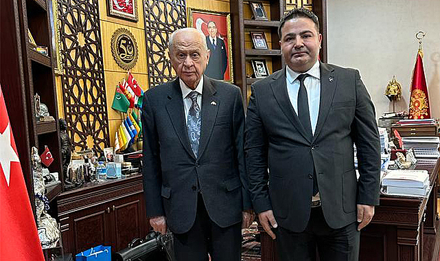 MHP Samsun Milletvekili aday adayı Ali Hikmet Karaosmanoğlu Bahçeli ile görüştü