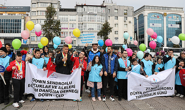 Melek yüzlülerden farkındalık yürüyüşü