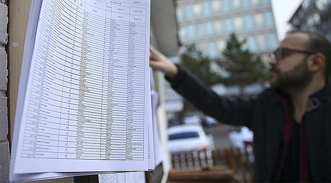 Seçmen listeleri bugün askıya çıkıyor