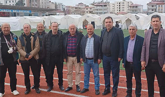 Şener Aydın deprem bölgesinde