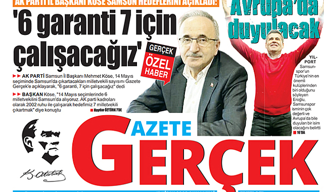 AK Parti Samsun İl Başkanı Köse Samsun'da çıkartacakları vekil sayısını açıkladı