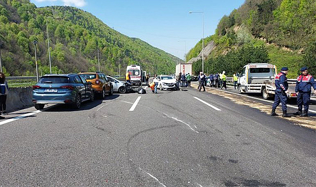 Bolu Dağı Tüneli İstanbul istikameti kaza nedeniyle ulaşıma kapatıldı
