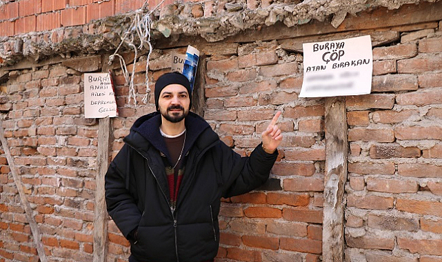 ‘Buraya çöp atan şerefsizdir...’