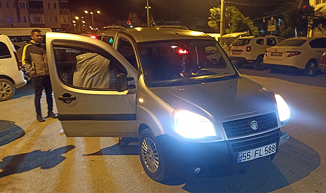 Çakarla dolaşan alkollü sürücü yakalandı