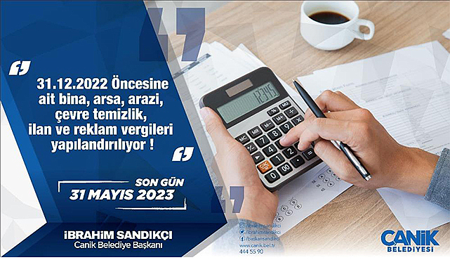 Canik’ten mükelleflere borç yapılandırma çağrısı