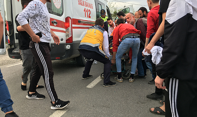 Çarşamba'da otomobilin çarptığı yaya yaralandı
