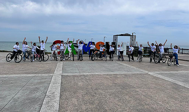 Dünya mirası için Samsun'da pedal çevirdiler