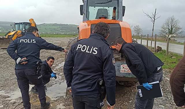 İş makinesinden mazot hırsızlığı