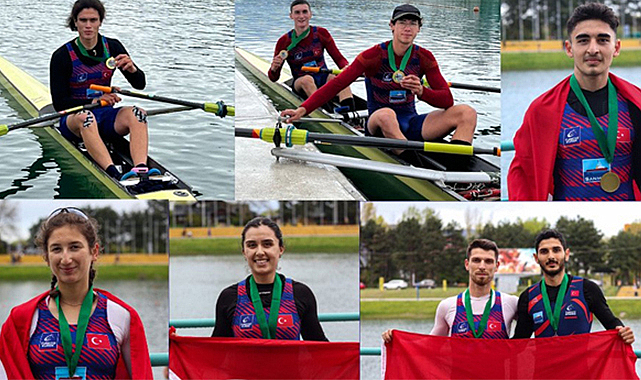 Milli kürekçilerden 10 madalya