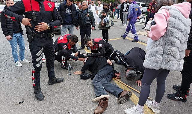 Motosikletli yunus polisi kaza yaptı