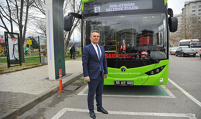 Samsun’da elektrikli otobüsler tercih ediliyor