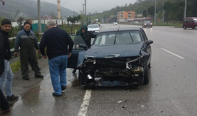 Samsun'da trafik kazası: 3 yaralı