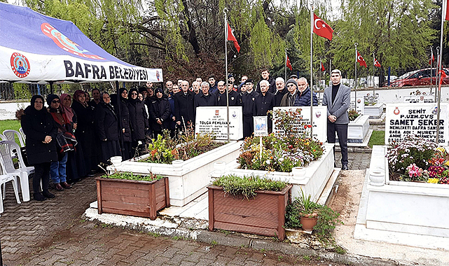 Şehit astsubay kabri başında anıldı
